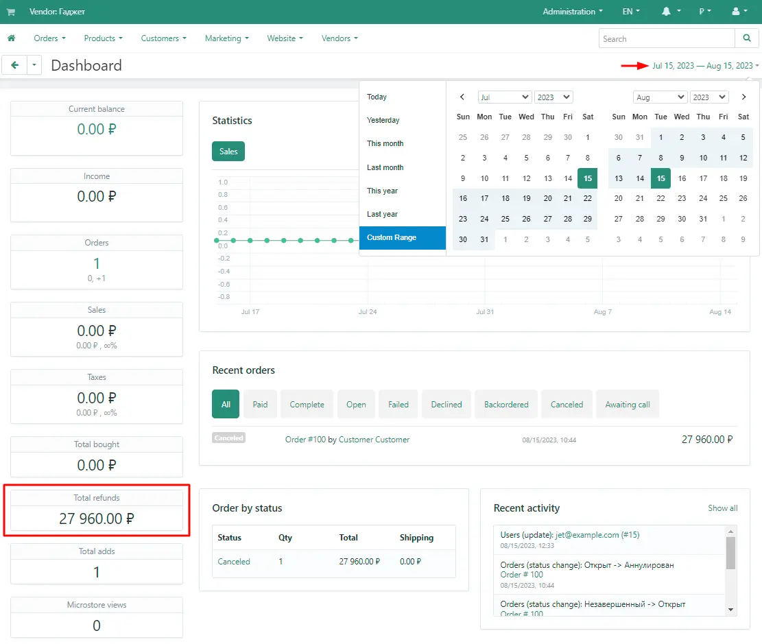 7. Refunds statistics for Vendor.webp